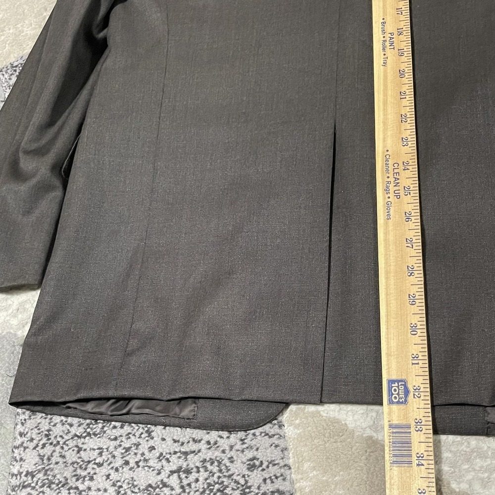Canali Blazer Mens 44L Gray Wool 2 Button Sport Coat Jacket Business Italy EU 54 - Picture 8 of 16